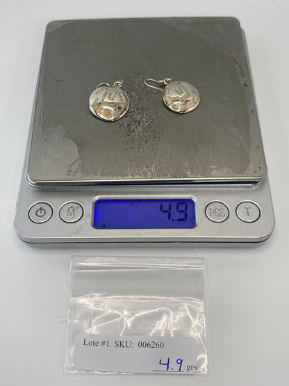 Aretes de Plata 950 con Ópalo de Fuego — Taxco — foto 6