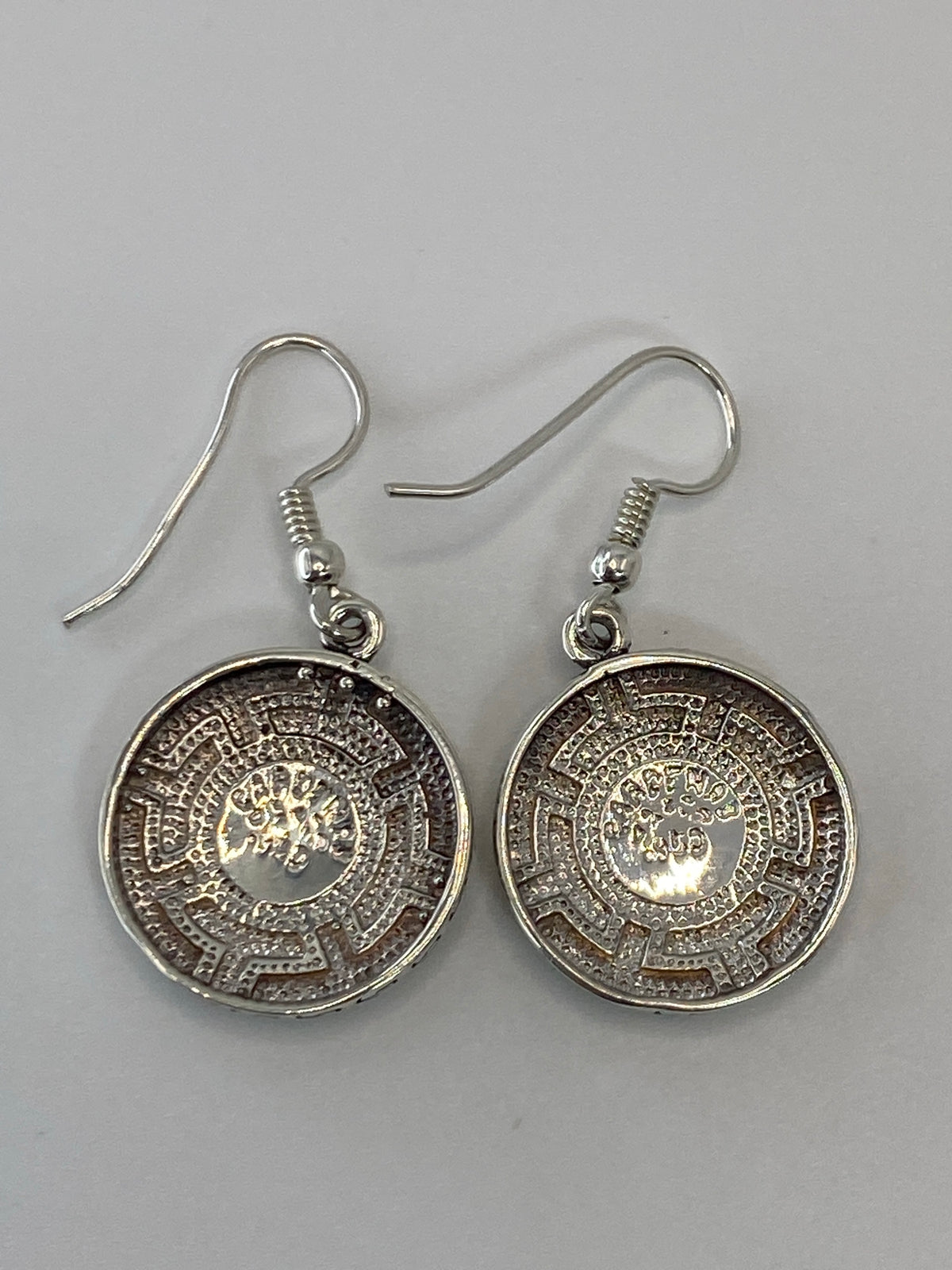 Aretes Plata 950 Ópalo de Fuego Verde — Taxco — foto 5