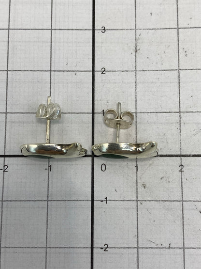 Aretes de plata 950 Taxco con Quinto grabado en el reverso