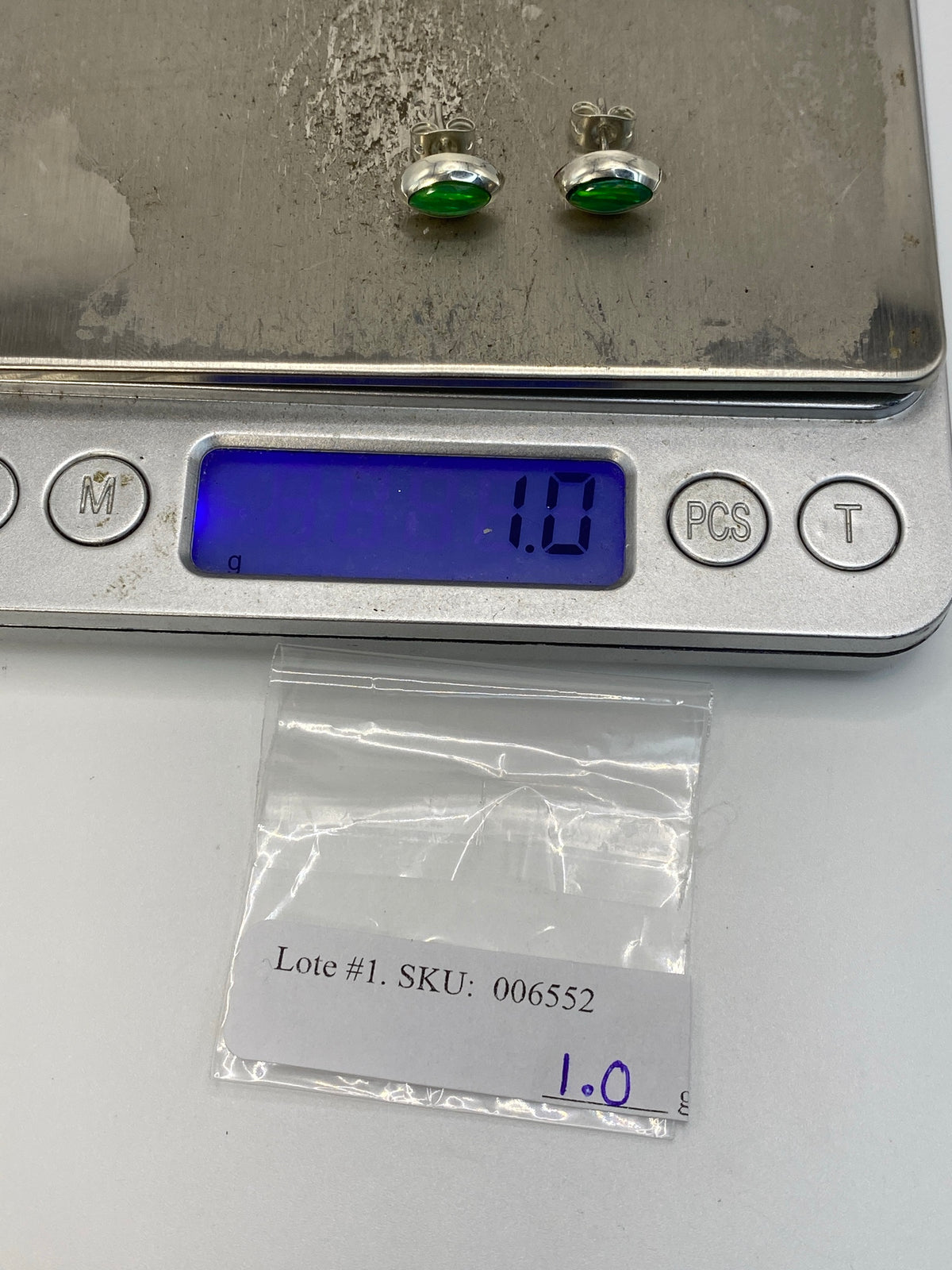 Aretes de Plata Ópalo de Fuego Verde — Taxco 925 — foto 6