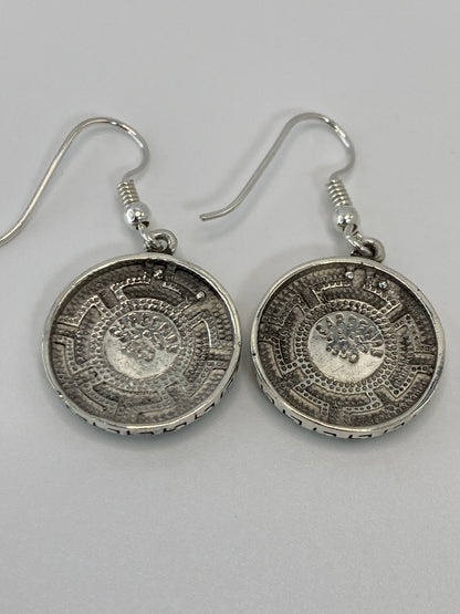 Aretes de Plata Ópalo de Fuego Verde Limón — Taxco 950 — foto 5