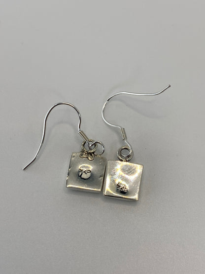 Aretes de Plata con Ópalo de Fuego — Taxco 925 — foto 5
