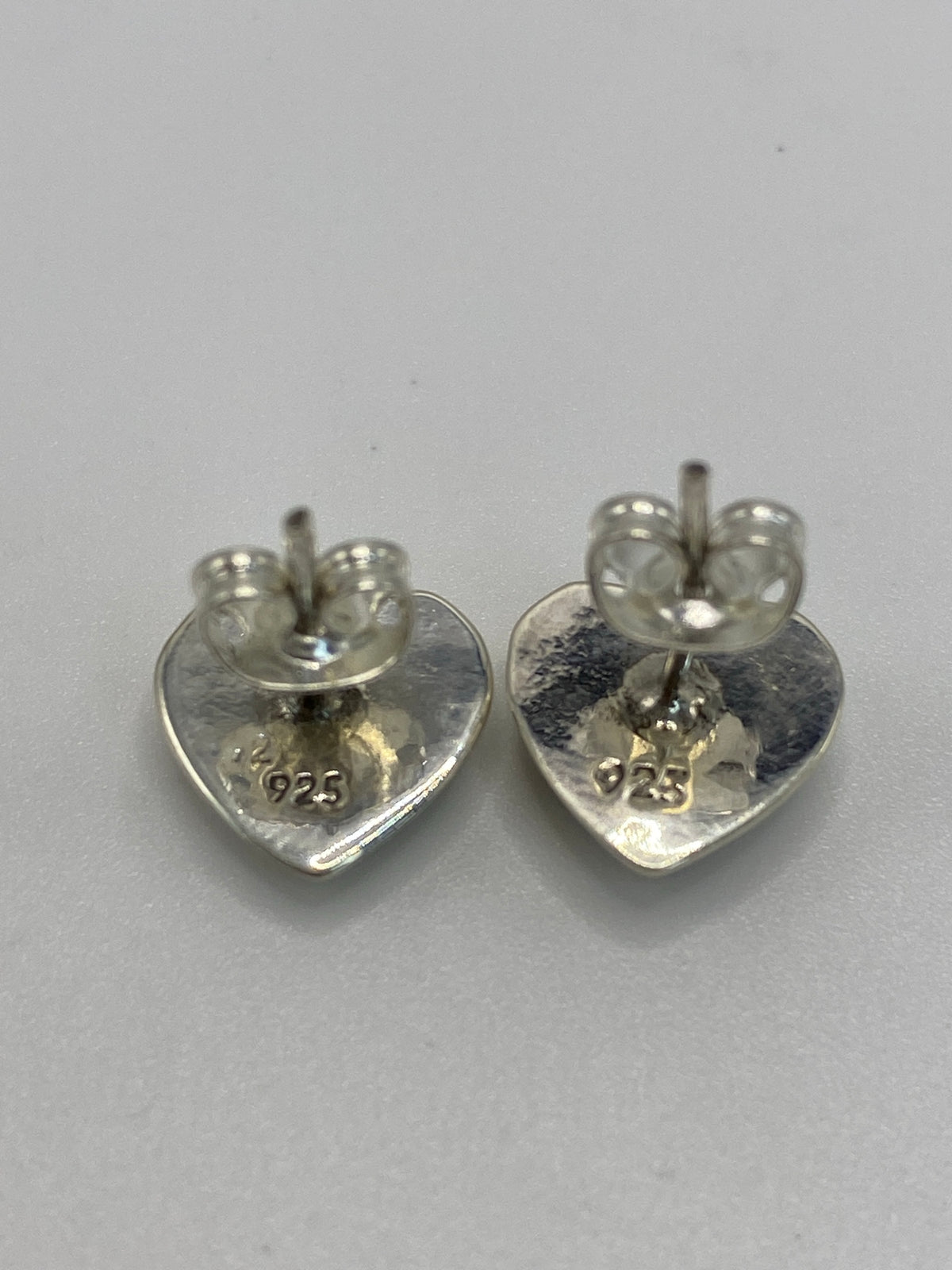 Aretes Corazón Plata con Ópalo de Fuego Morada — Taxco 925 — foto 5