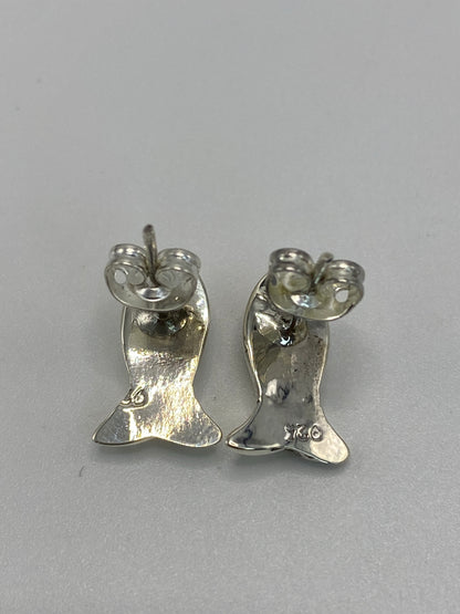 Aretes de Plata con Ópalo de Fuego Verde — Taxco 925 — foto 5