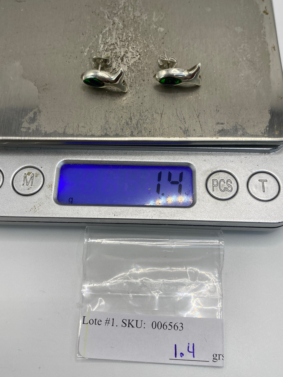 Aretes de Plata con Ópalo de Fuego Verde — Taxco 925 — foto 6