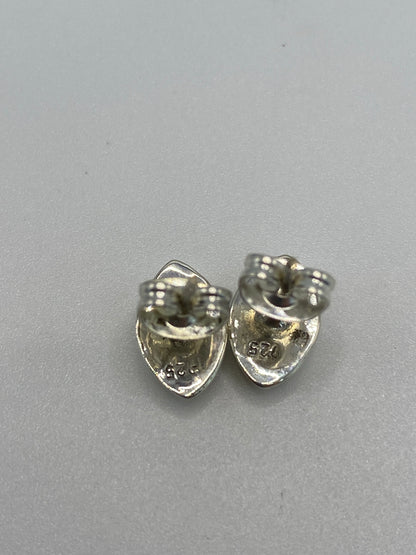 Aretes de Plata Ópalo de Fuego Azul — Taxco 925 — foto 5