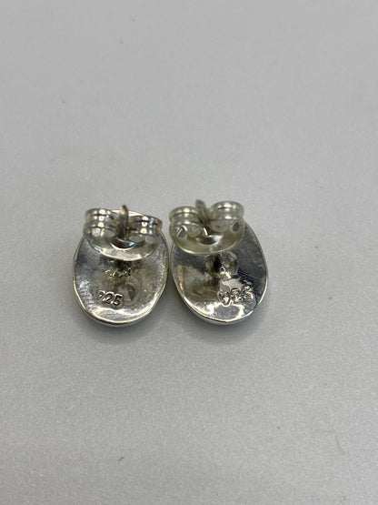 Aretes Plata Ópalo de Fuego Azul — Taxco 925 — foto 5