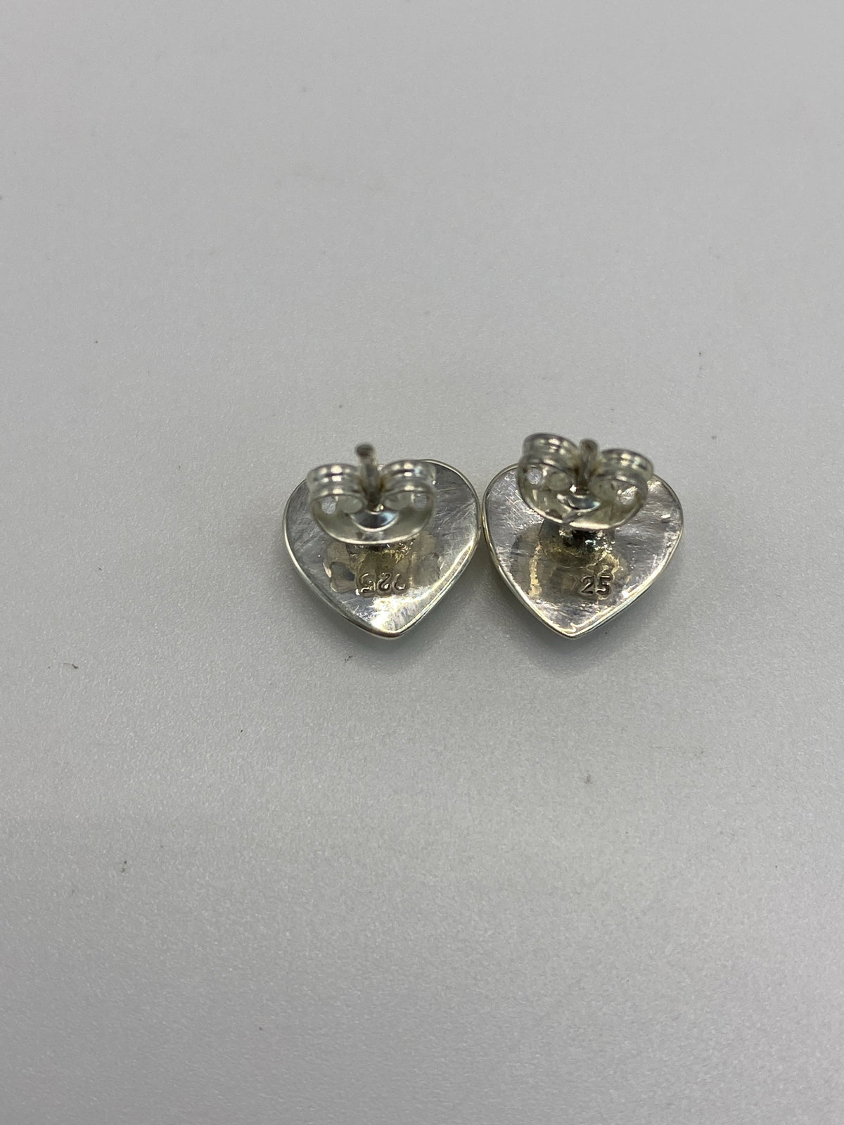 Aretes Corazón Plata con Ópalo de Fuego — Taxco 925 — foto 5
