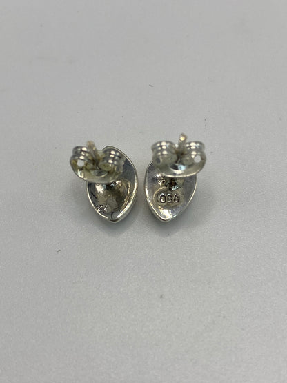 Aretes de Plata Ópalo de Fuego Morado — Taxco 950 — foto 5