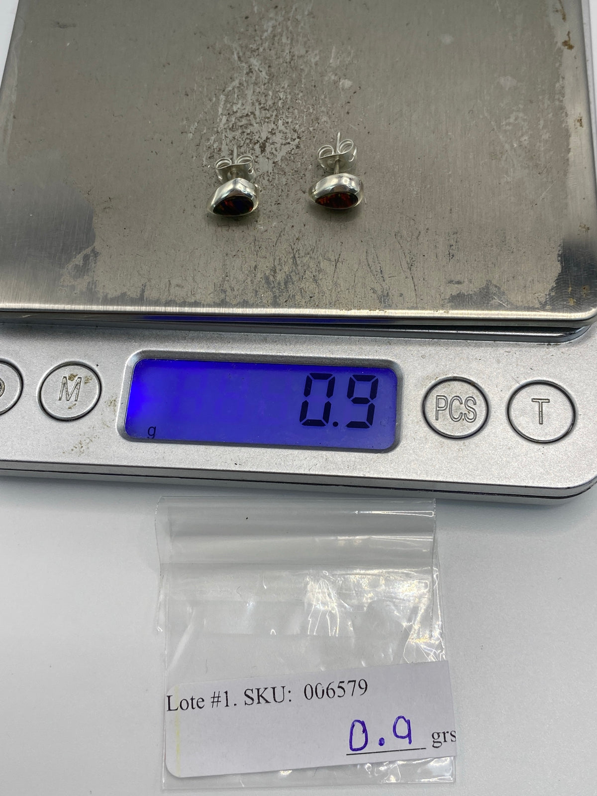 Aretes de Plata con Opalo de Fuego — Taxco 925 — foto 6