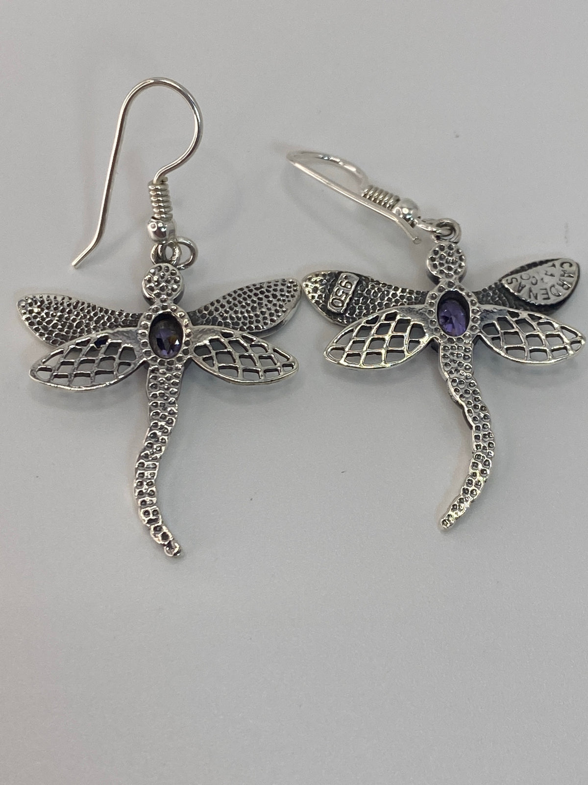 Aretes de Plata Ópalo de Fuego Azul — Taxco 950 — foto 5
