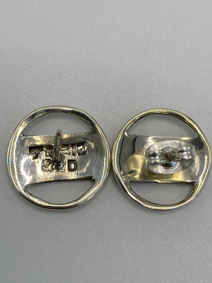 Aretes de Plata 950 con Opalo de Fuego — Taxco — foto 5