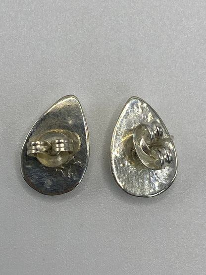 Aretes Plata 925 con Piedra Multicolor — Taxco — foto 5