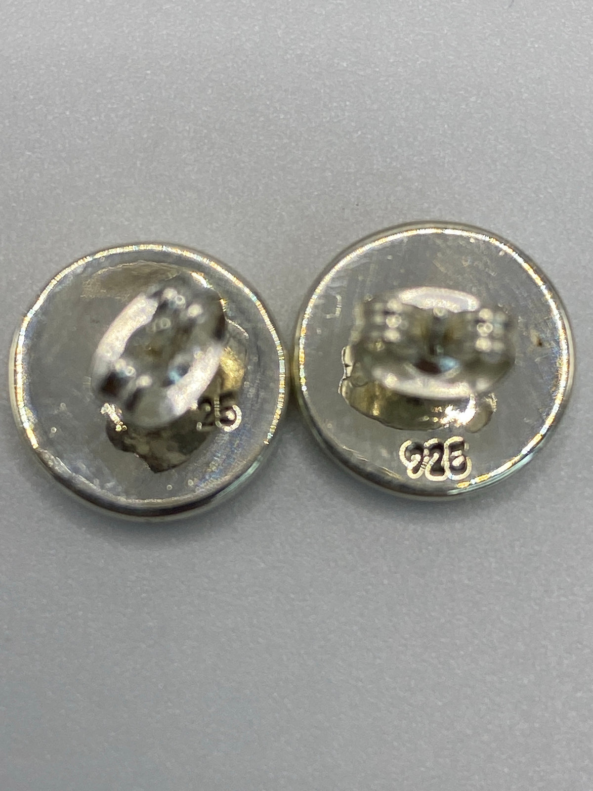 Aretes Plata 925 Piedra Verde Olivo — Taxco — foto 5