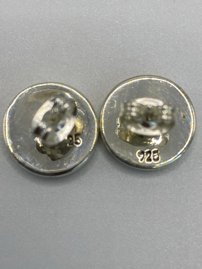 Aretes Plata 925 Piedra Verde Olivo — Taxco — foto 5