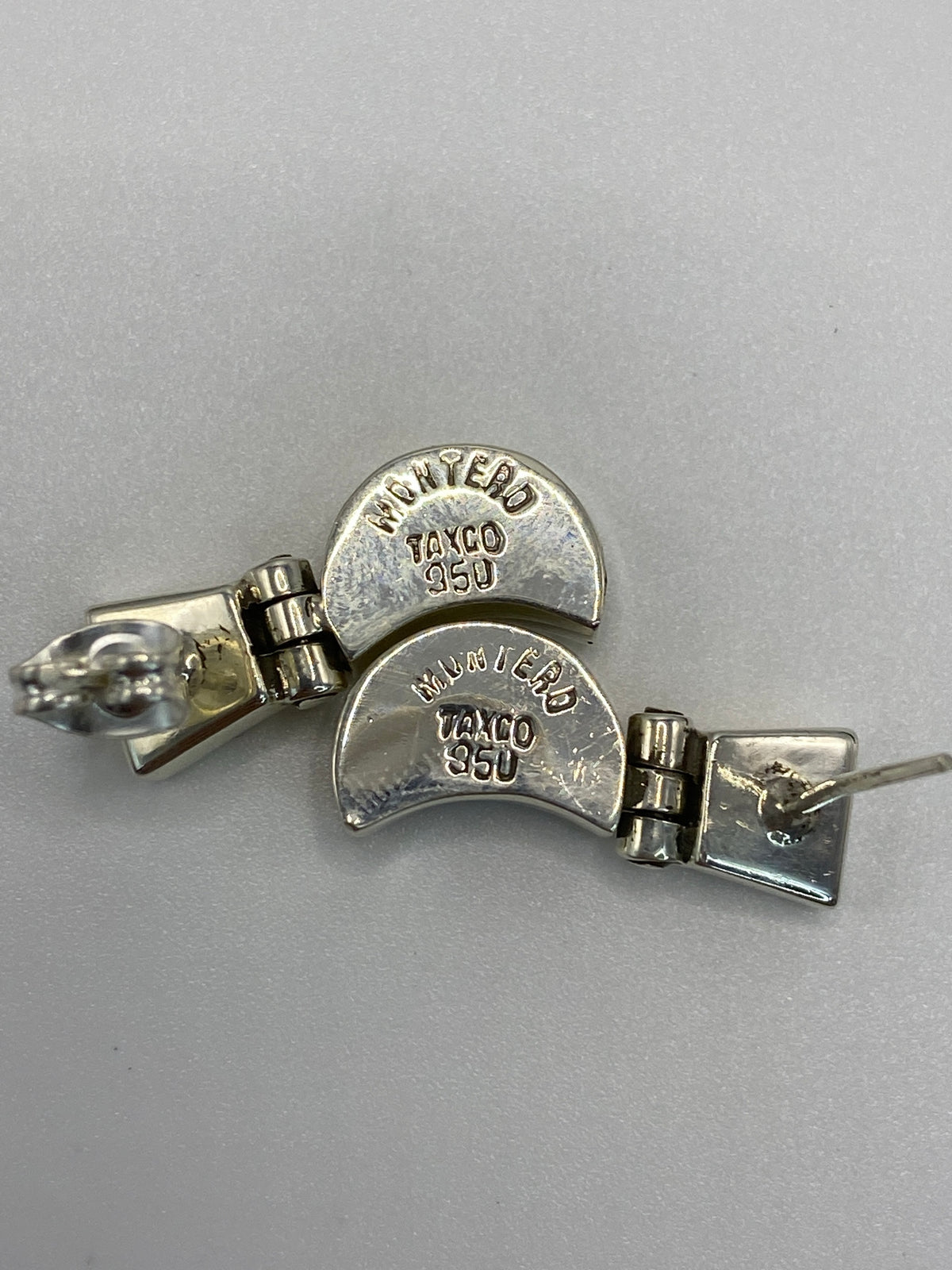 Aretes de Plata 950 con Ópalo de Fuego — Taxco — foto 5