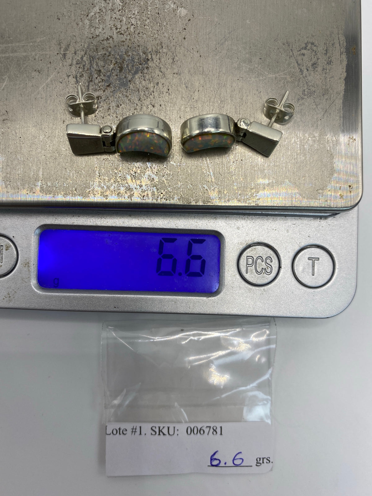 Aretes de Plata 950 con Ópalo de Fuego — Taxco — foto 6
