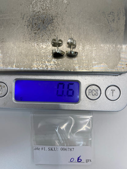 Aretes de Plata Piedra Negra — Taxco 925 — foto 6