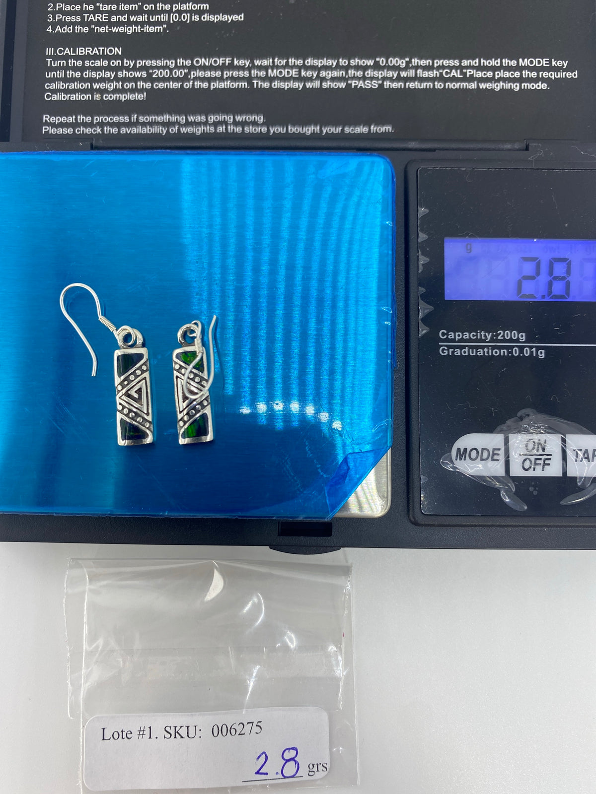 Aretes Plata Ópalo de Fuego — Diseño Prehispánico Taxco 950 — foto 6