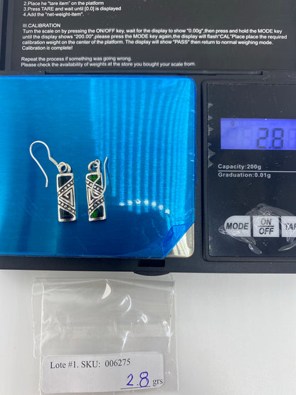 Aretes Plata Ópalo de Fuego — Diseño Prehispánico Taxco 950 — foto 6