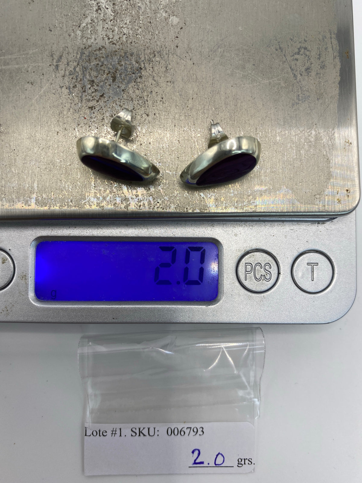 Aretes de Plata Piedra Morada — Taxco 925 — foto 6
