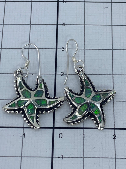 Aretes de plata 950 con certificado de autenticidad sobre fondo blanco