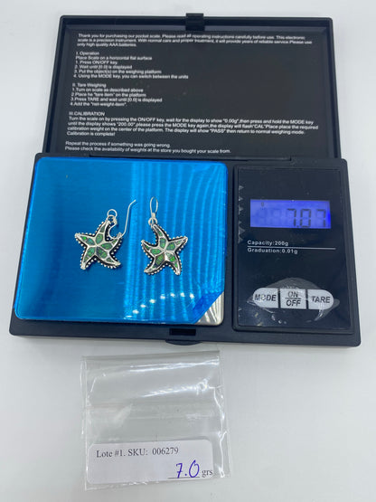 Aretes Plata Ópalo de Fuego Azul Cielo — Taxco 950 — foto 6