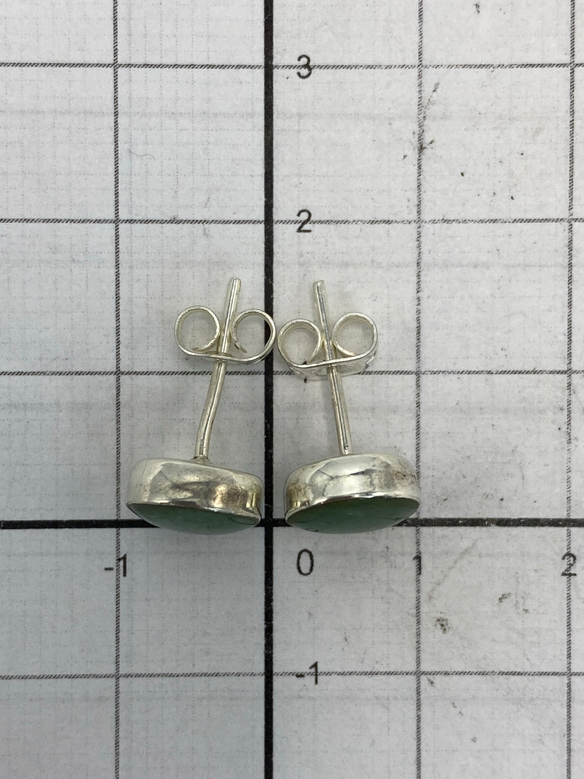 Cierre de tuerca seguro de los aretes de plata 950