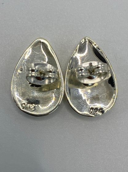 Aretes Plata 925 con Piedra Multicolor — Taxco — foto 5