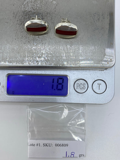 Aretes de Plata 925 con Piedra — Pequeños y Delicados — foto 6
