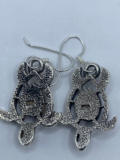 Aretes Plata 950 Ópalo de Fuego Azul — Taxco Hecho a Medida — foto 5