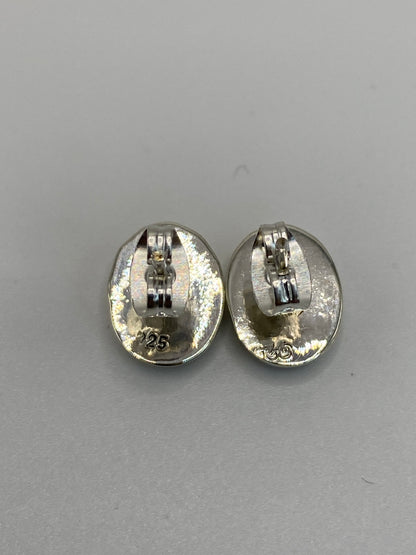 Aretes de Plata con Ópalo de Fuego Verde — Taxco 925 — foto 5