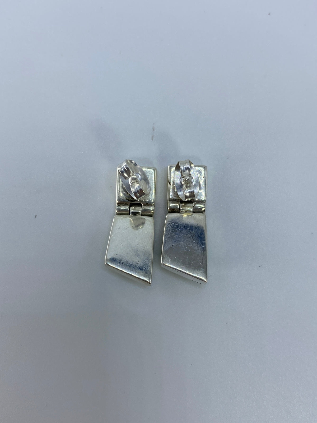 Aretes de Plata con Ópalo de Fuego Verde — Taxco — foto 5