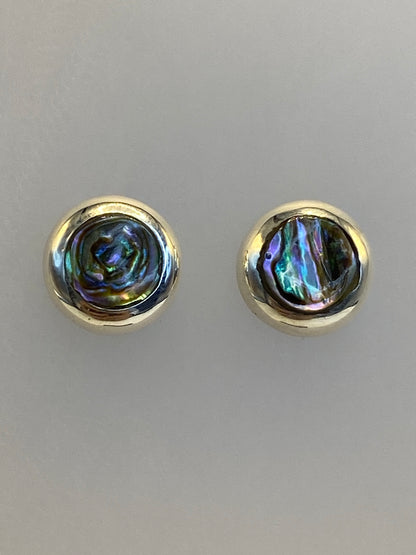 Aretes de plata 925 con incrustación de piedra multicolor engastada a mano