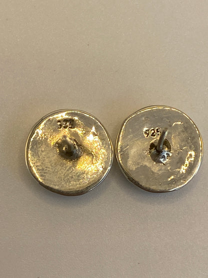 Aretes Plata Incrustación de Piedra — Taxco 925 — foto 5