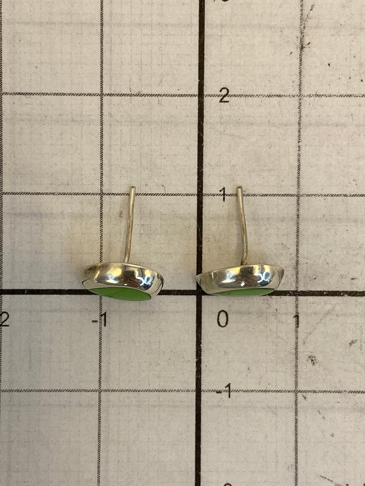 Peso y medidas: aretes de 1 cm de largo en plata 925 con Quinto