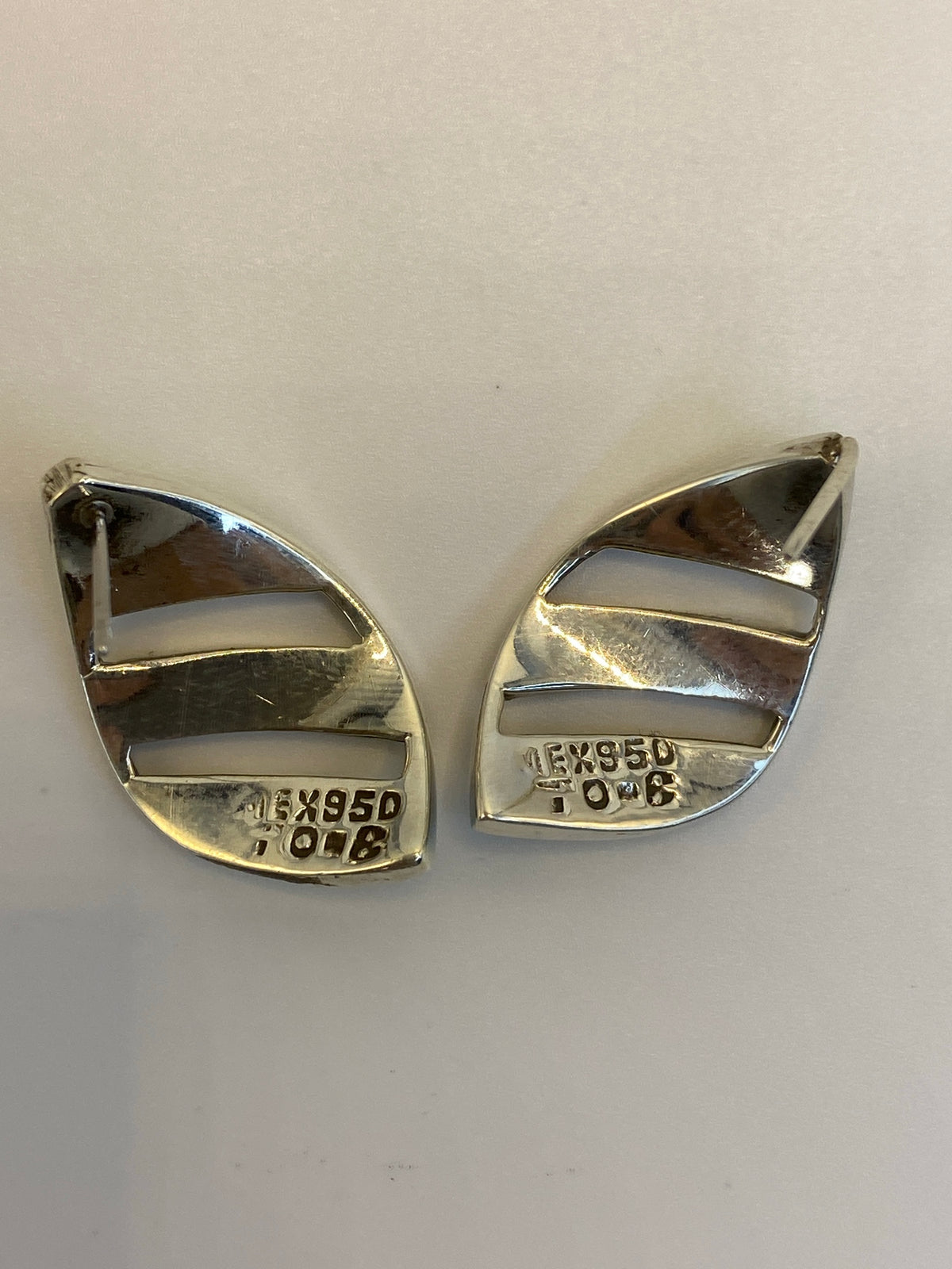 Aretes Plata 950 Ópalo de Fuego Verde Olivo — Taxco — foto 5