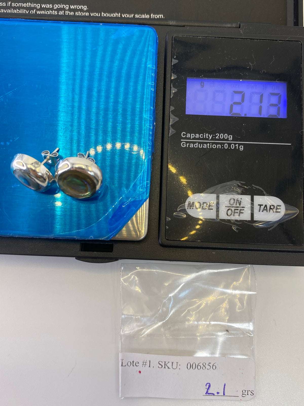 Aretes de Plata 925 con Piedra Multicolor — Taxco — foto 6