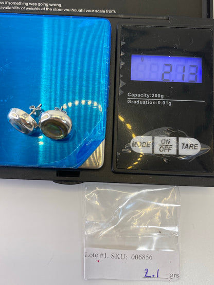Aretes de Plata 925 con Piedra Multicolor — Taxco — foto 6