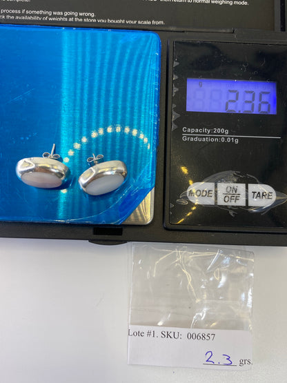Aretes de Plata con Piedra Multicolor — Taxco 925 — foto 6