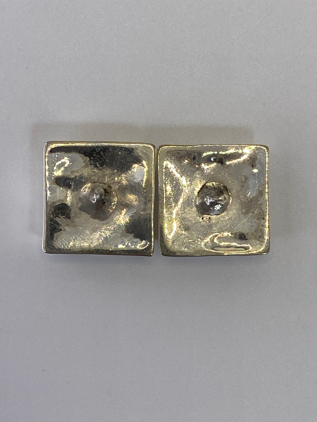 Aretes Cuadrados Plata 925 con Piedras Multicolor — foto 5