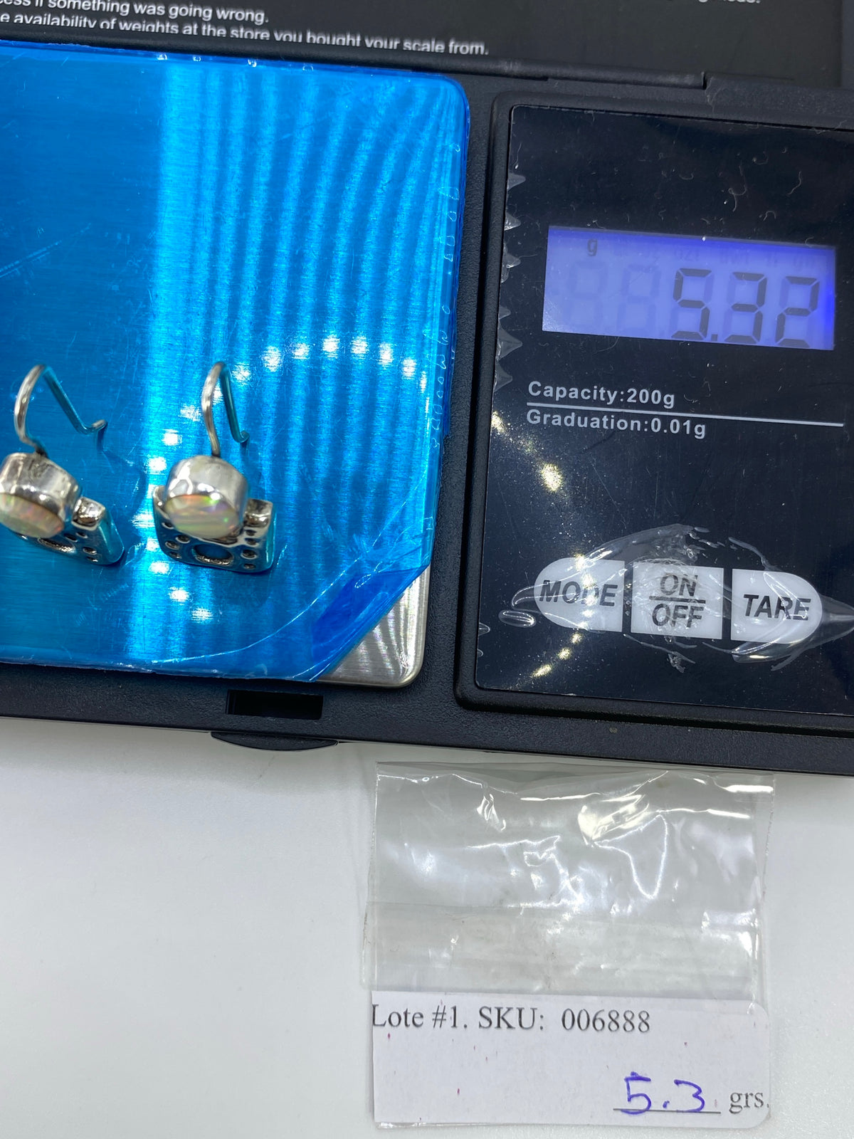 Aretes de Plata Ópalo de Fuego — Taxco 950 — foto 6