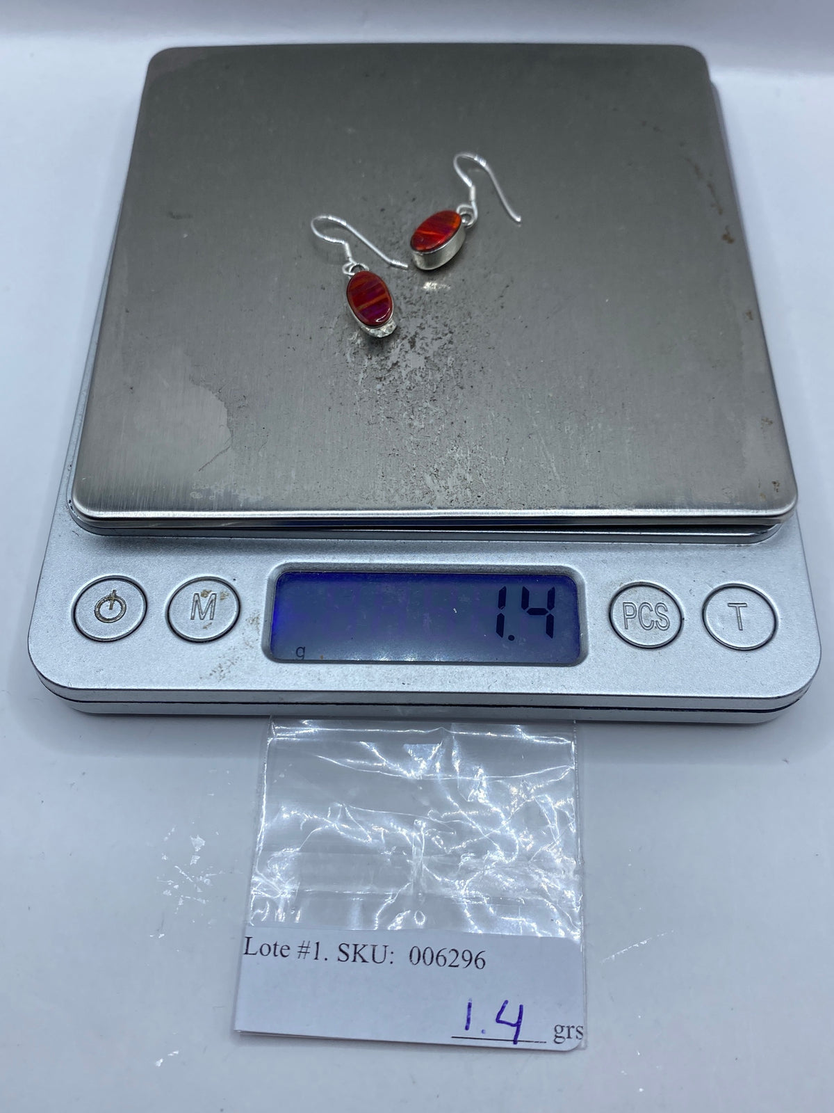 Aretes de Plata 950 con Opalo de Fuego — Taxco — foto 5