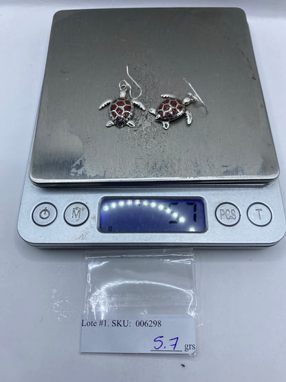 Aretes Plata 950 Ópalo de Fuego Multicolor — Taxco — foto 6