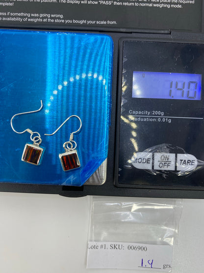 Aretes de Plata con Ópalo de Fuego — Taxco 925 — foto 6