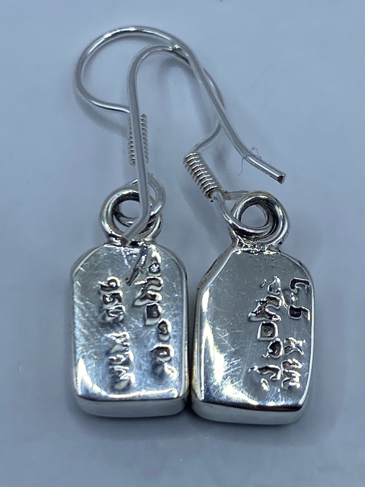 Aretes Plata 950 Opalo de Fuego Azul — Taxco — foto 5