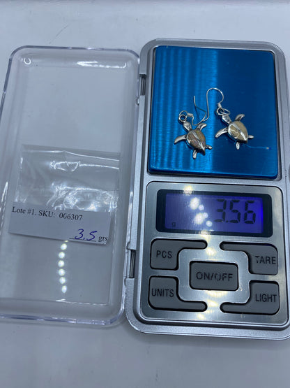 Aretes de Plata Tortuga con Ópalo de Fuego — Taxco 950 — foto 6