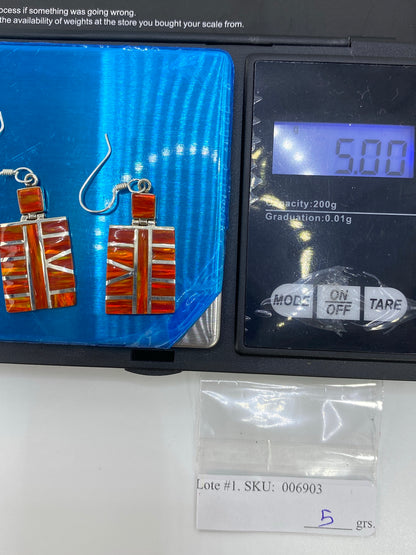 Aretes de Plata Ópalo de Fuego — Taxco 950 — foto 6