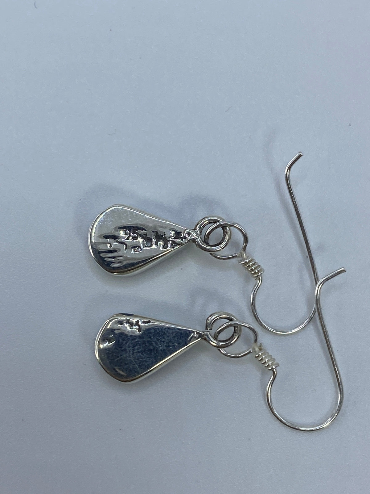 Aretes de Plata Ópalo de Fuego — Engaste a Mano Taxco — foto 5