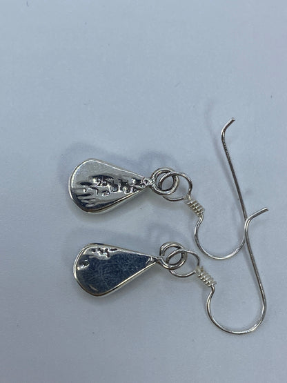 Aretes de Plata Ópalo de Fuego — Engaste a Mano Taxco — foto 5